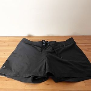 Lands’ End Black Swim Board Shorts